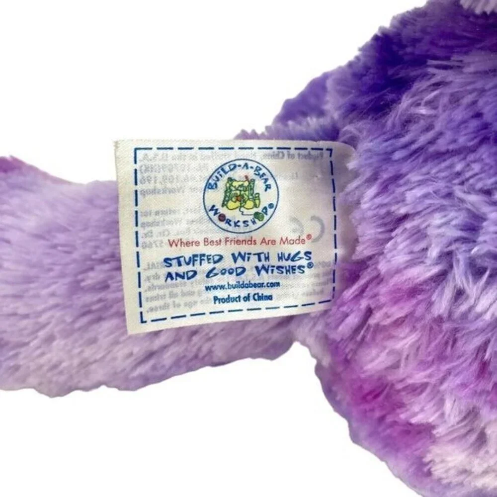 Build-A-Bear Tie Dye Peace Plush Kitty Cat Stuff Animal